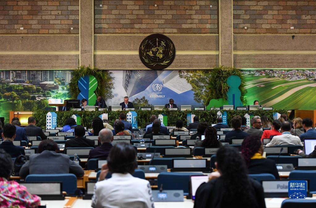 这是6月9日在肯尼亚内罗毕拍摄的第二届联合国人居大会闭幕式。新华社记者李亚辉摄