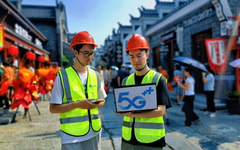 湖北移动确保民主街5G网络全覆盖。