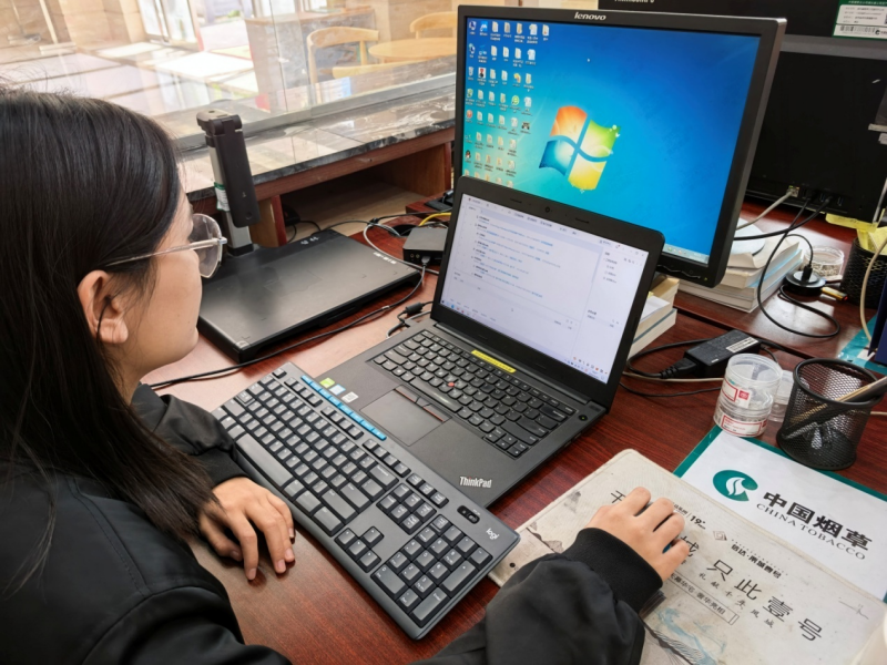 罗田县局运用红安县局“数智监证”成果中的rpa模块。龚正摄