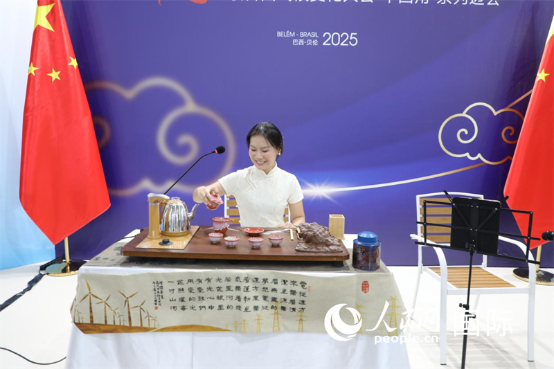 边会开始前,举办了以“电亮世界,乐动心弦”为主题的文化体验活动。 人民网记者 陈一鸣摄