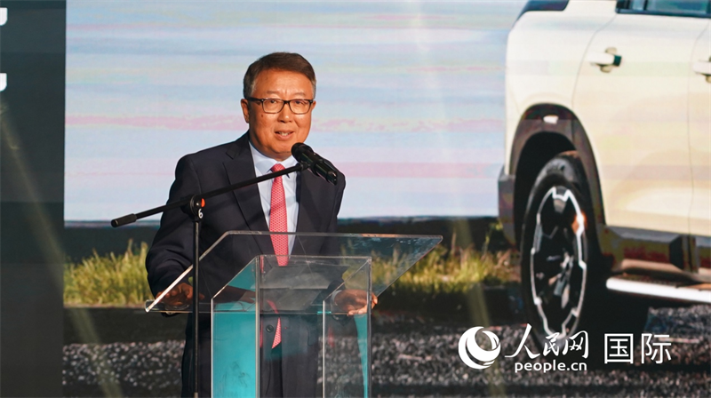 中国驻南非大使吴鹏致辞。人民网 刘畅
